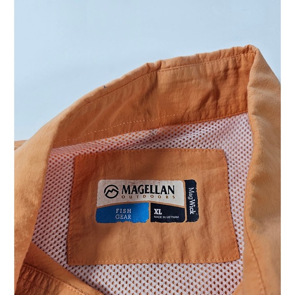 Magellan fish gear mag wick performance Vented Button up XL ^* - Picture 3 of 7